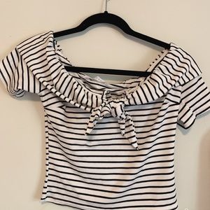 Striped crop top